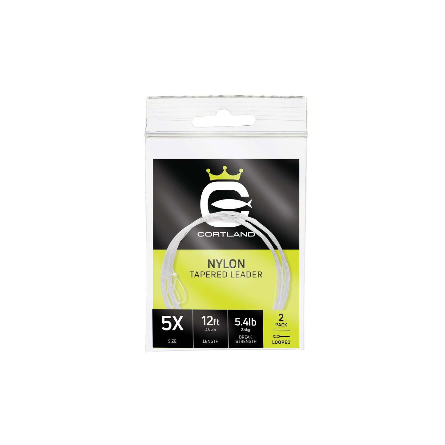 Cortland Nylon Tapered Leader 2 pack