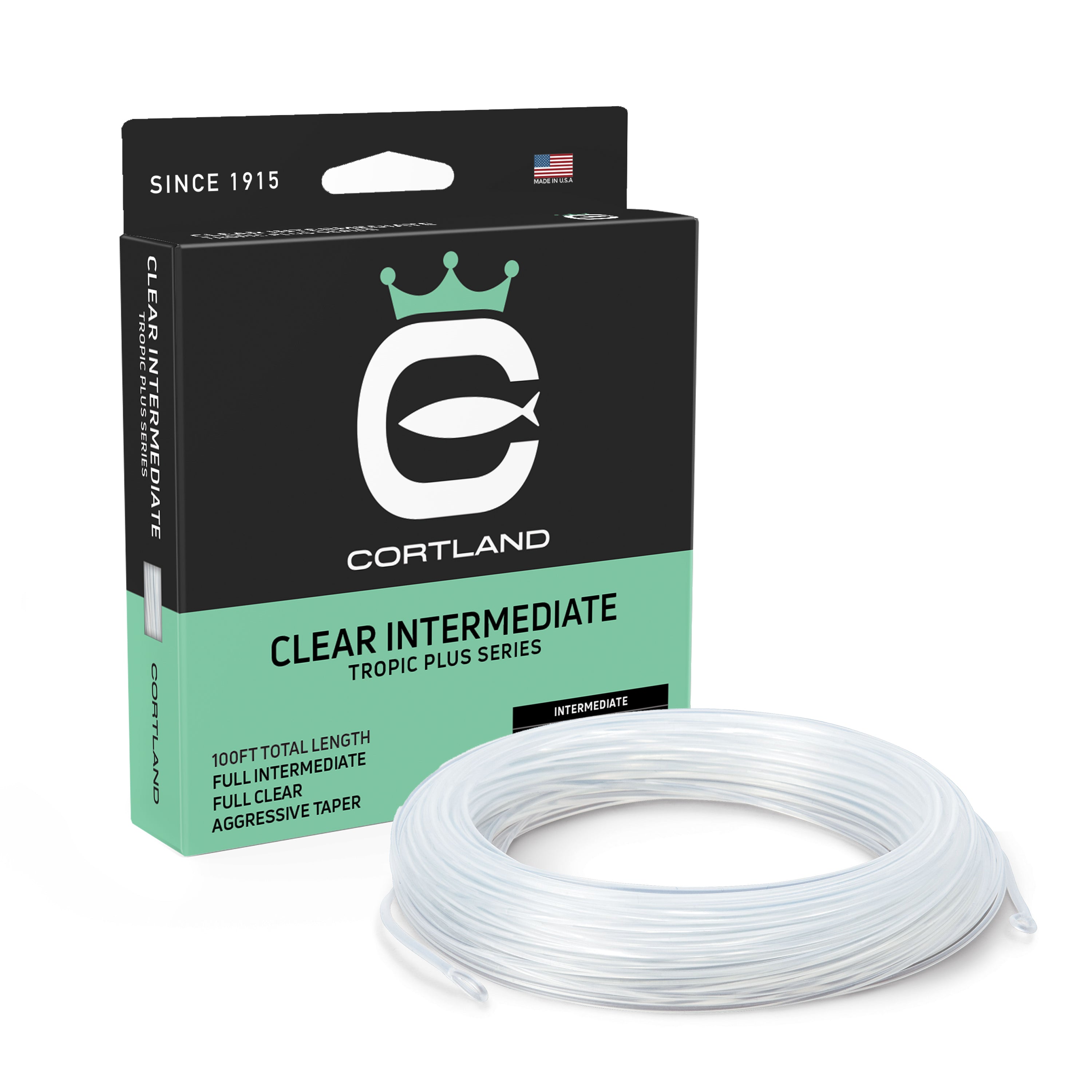 Cortland Clear Intermediate Tropic Plus Series Fly Line