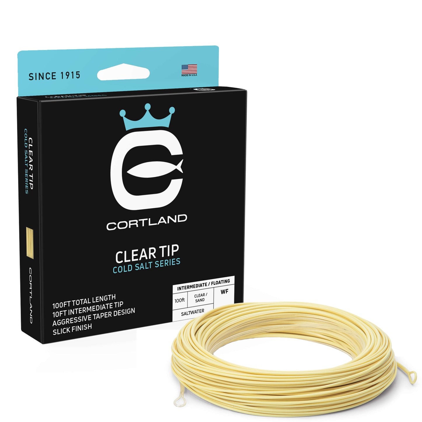 Cortland Cold Salt Series Clear Tip Intermediate Fly Line
