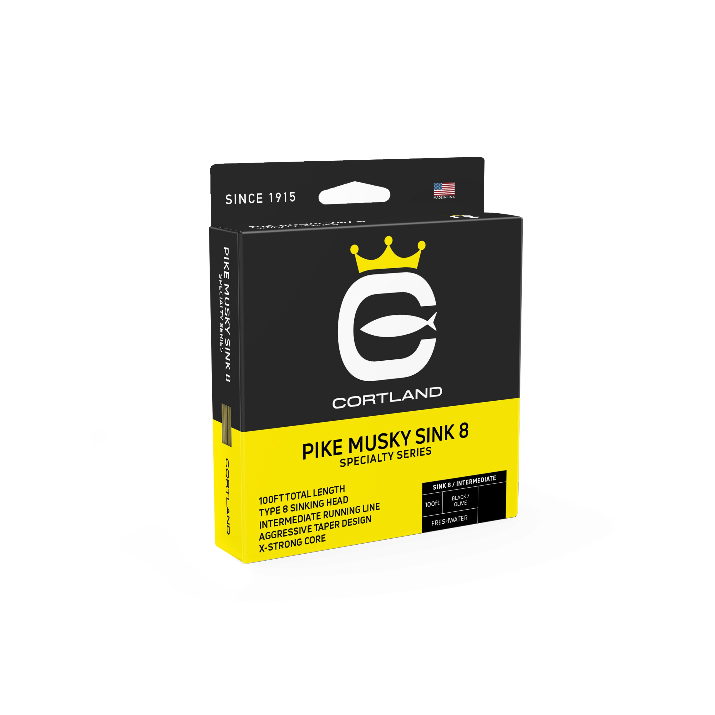 Cortland Pike and Musky Sinking Fly Line 8 IPS