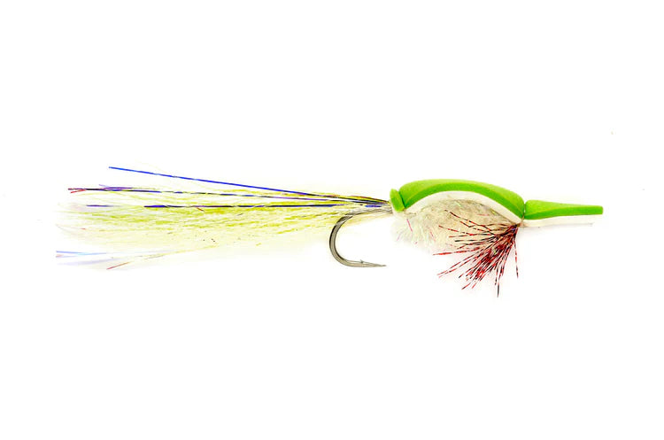 Gurgler Fly Chartreuse and White