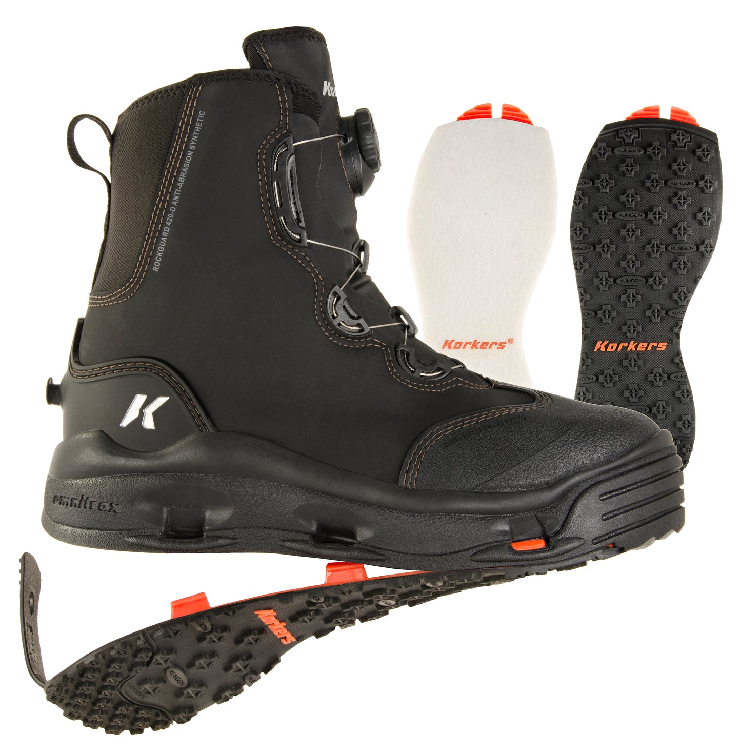 Korkers Devil's Canyon Fishing Boot w/ Felt & Kling-On Soles