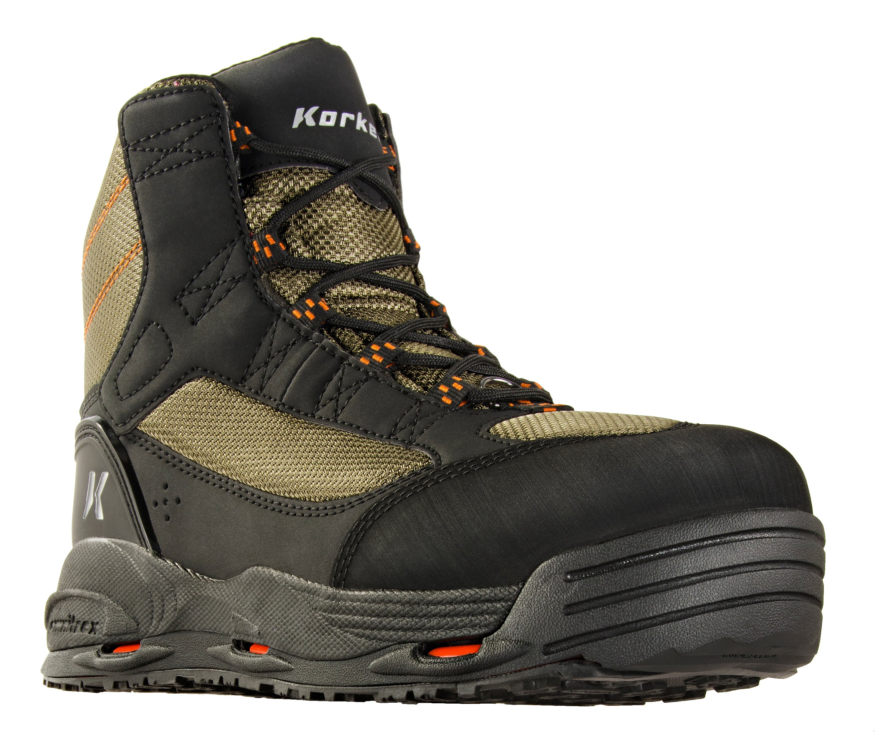 Korkers Greenback Fishing Boot with Felt & Kling-On Soles