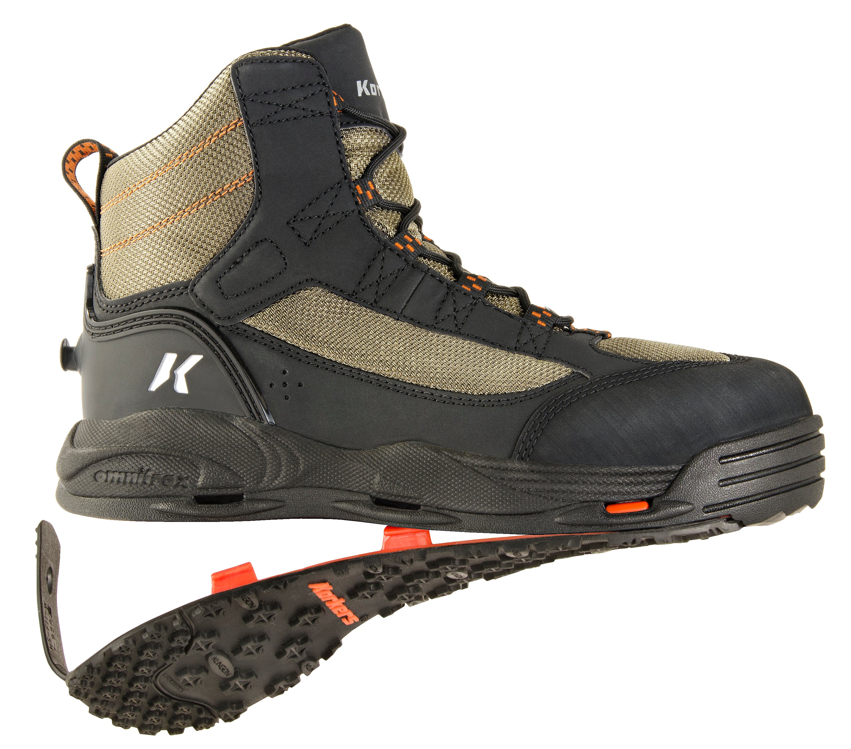 Korkers Greenback Fishing Boot with Felt & Kling-On Soles