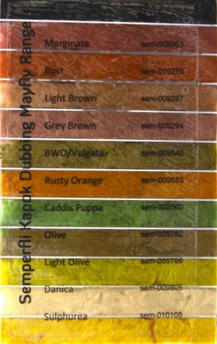 Semperfli Kapok Dubbing Dispenser- Mayfly