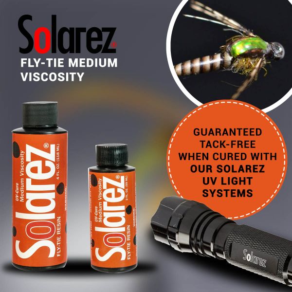 Solarez Fly Tying Resin, Medium Formula, 2.0 oz Bottle
