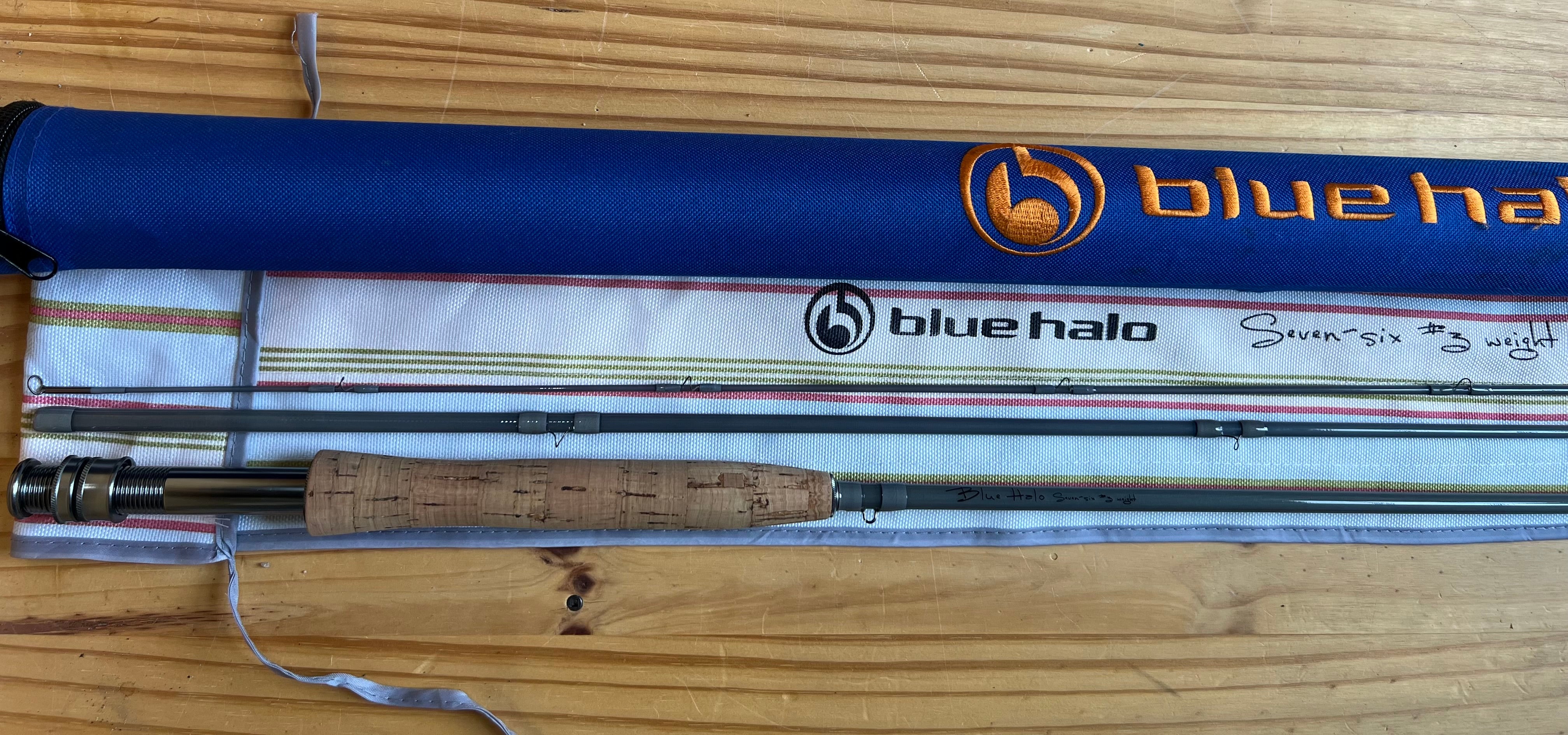 Blue Halo Glass 7'6" 3wt 3pc- USED