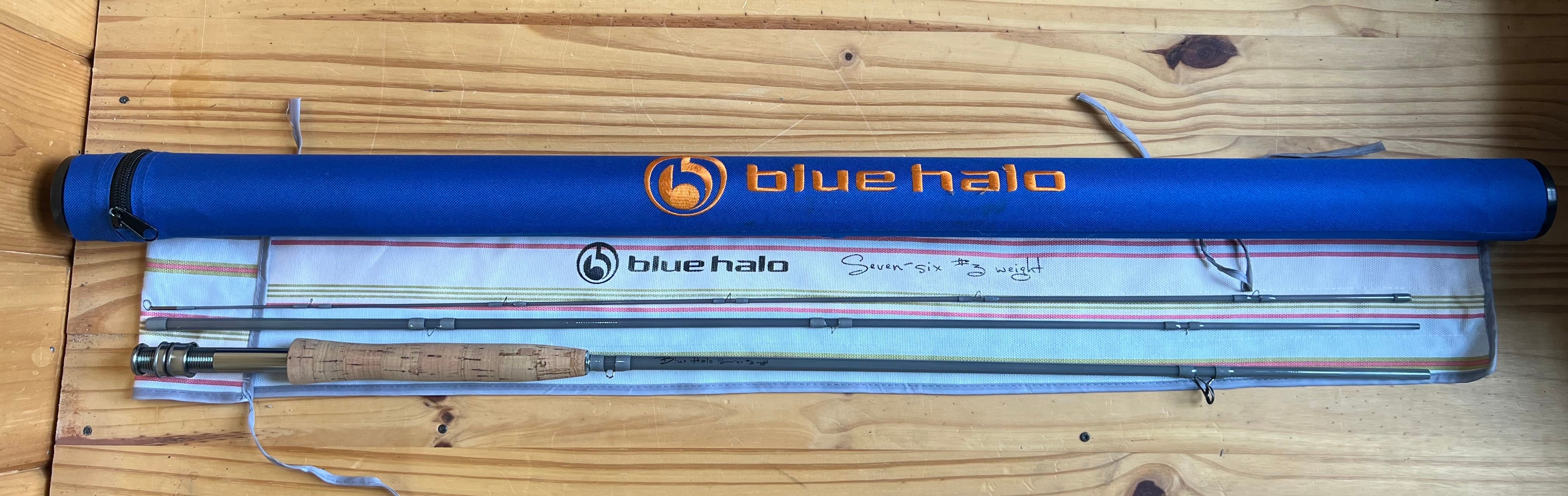 Blue Halo Glass 7'6" 3wt 3pc- USED