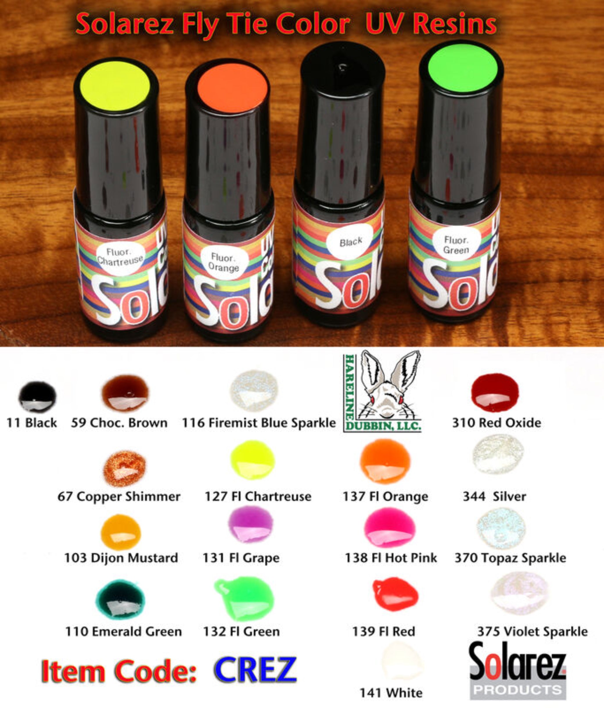 Solarez UV Fly Tie Colored Resin