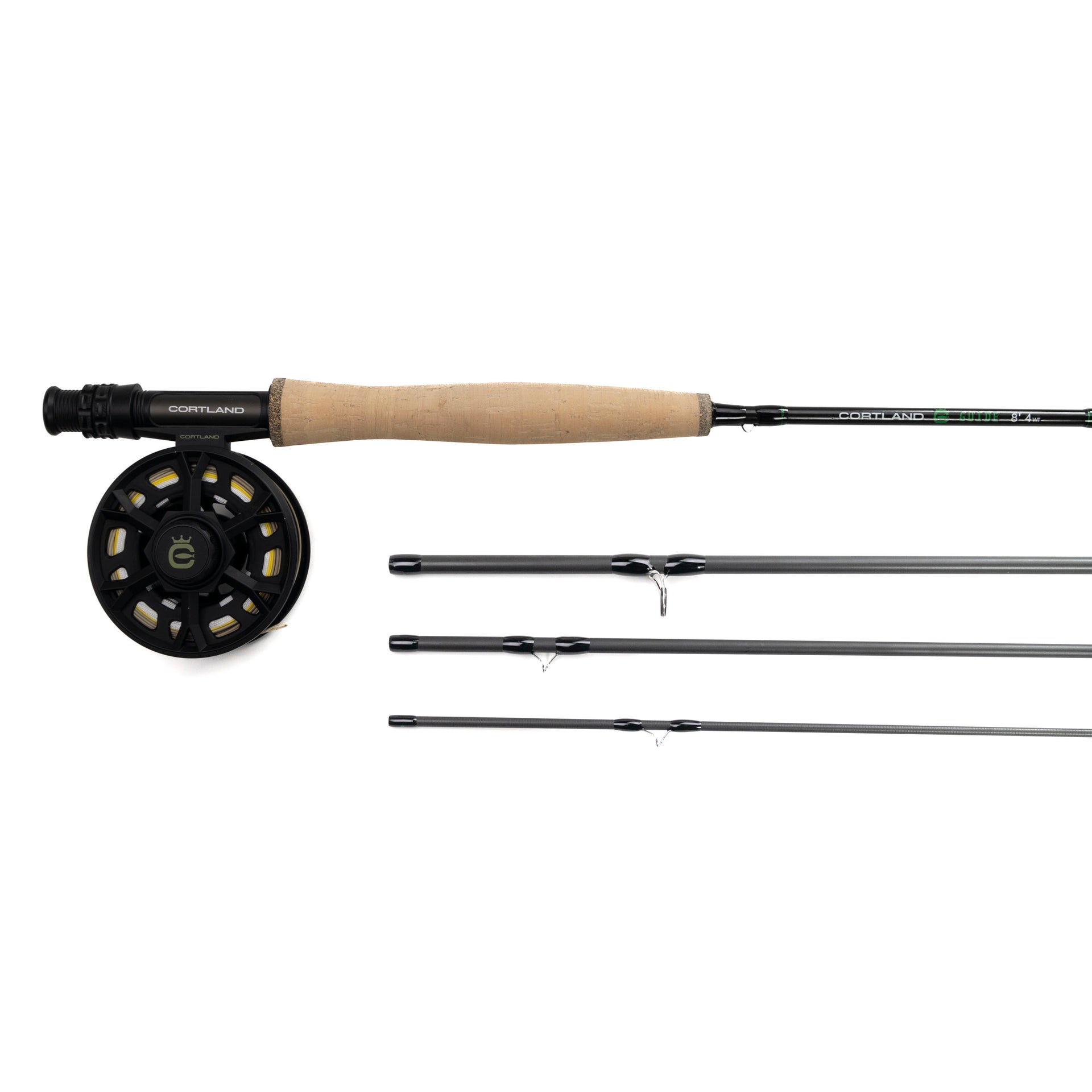 courtland fly reel Cortland Guide Series Freshwater Combo First light fast game. Guide Kits Offered in two sizes Size:7/0 - 1/8oz