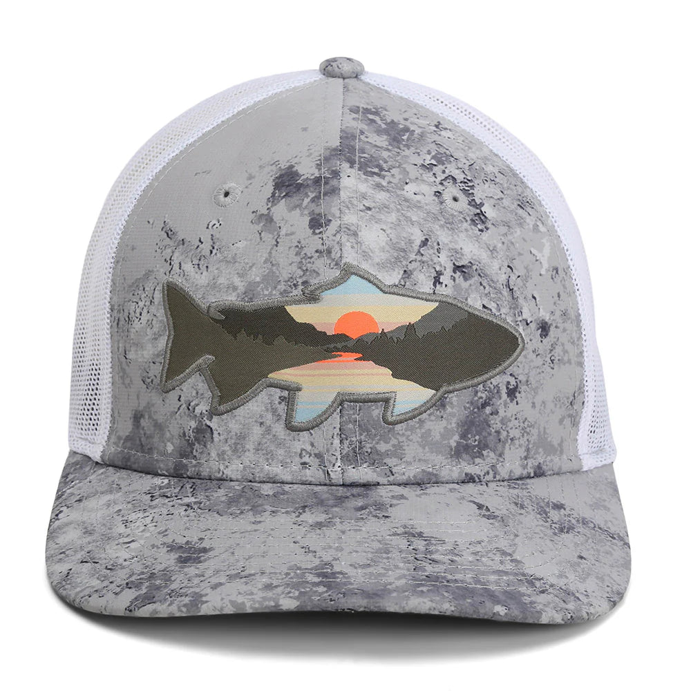 Sunset Trout Mesh Back Hat
