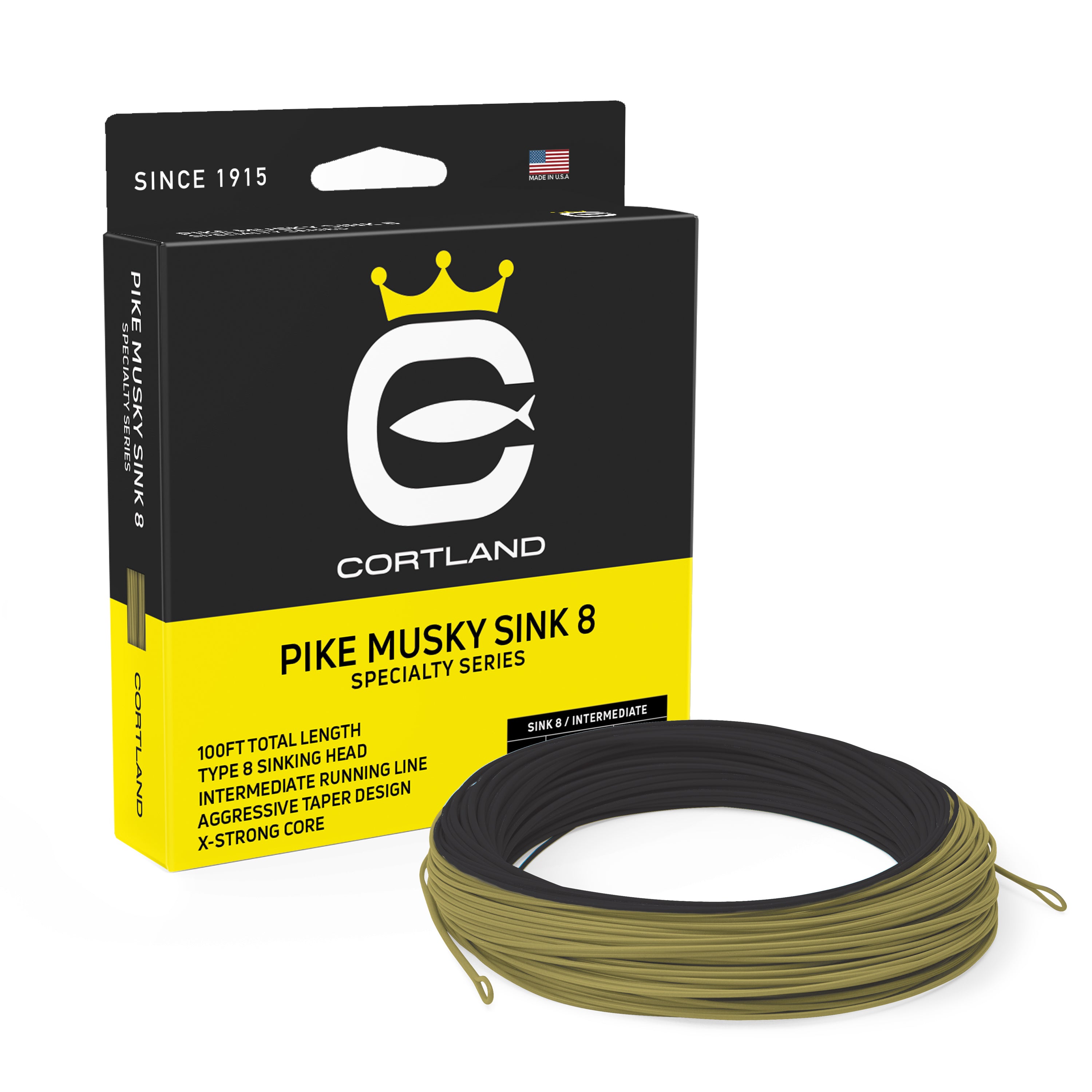 Cortland Pike and Musky Sinking Fly Line 8 IPS