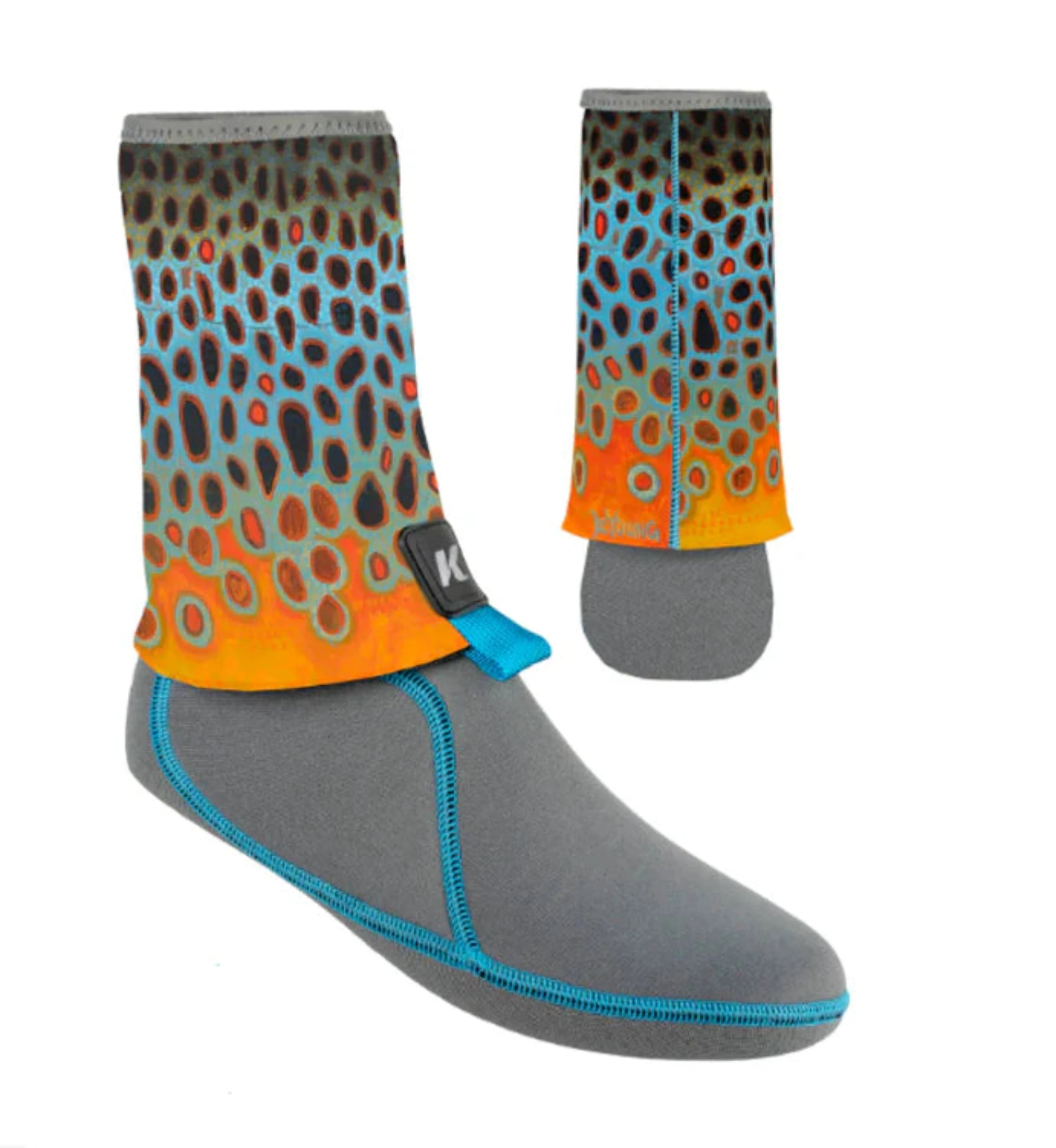Korkers I-Drain Guard Sock 3.5mm DeYoung Brown Trout Edition