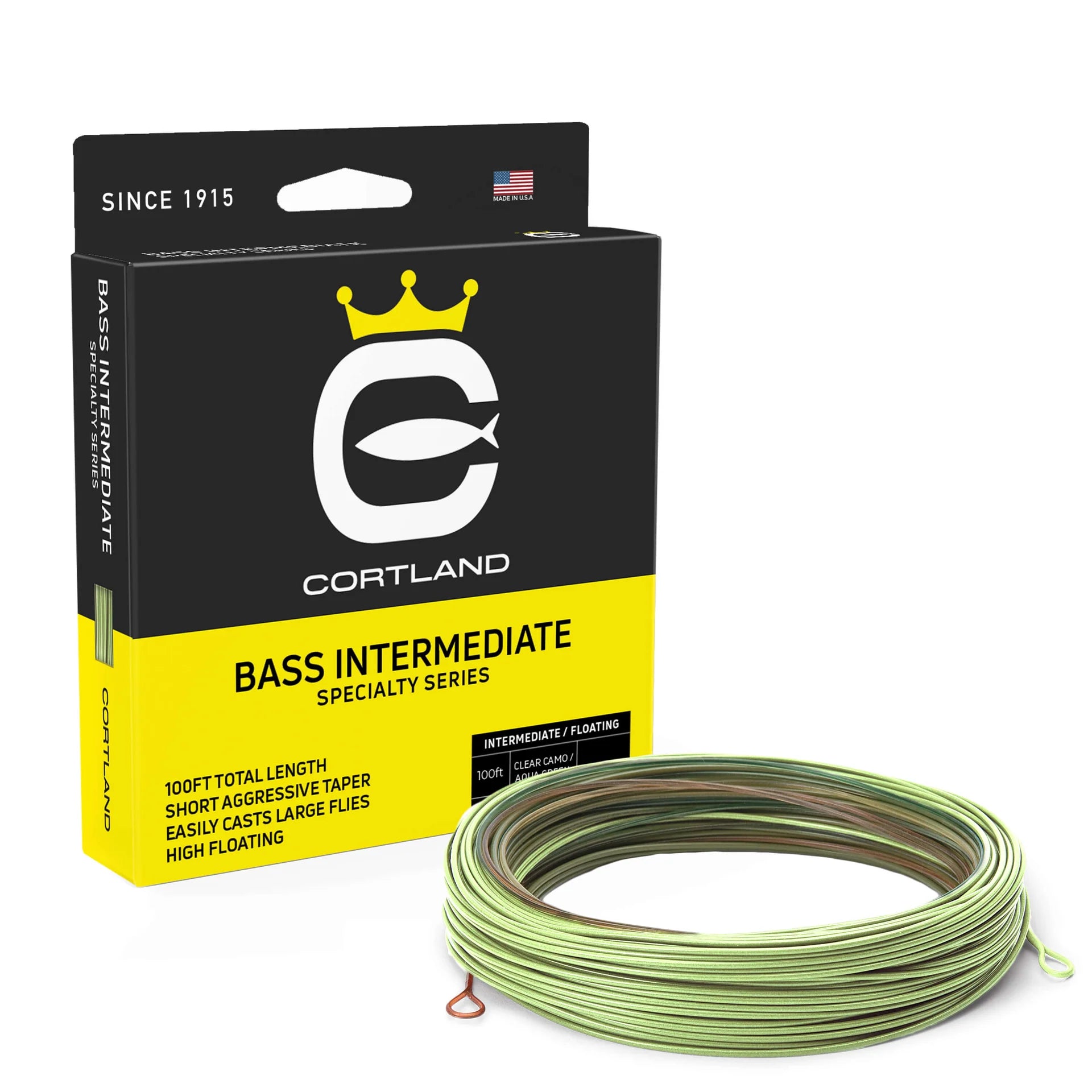 Cortland Bass Floating Intermediate Fly Line