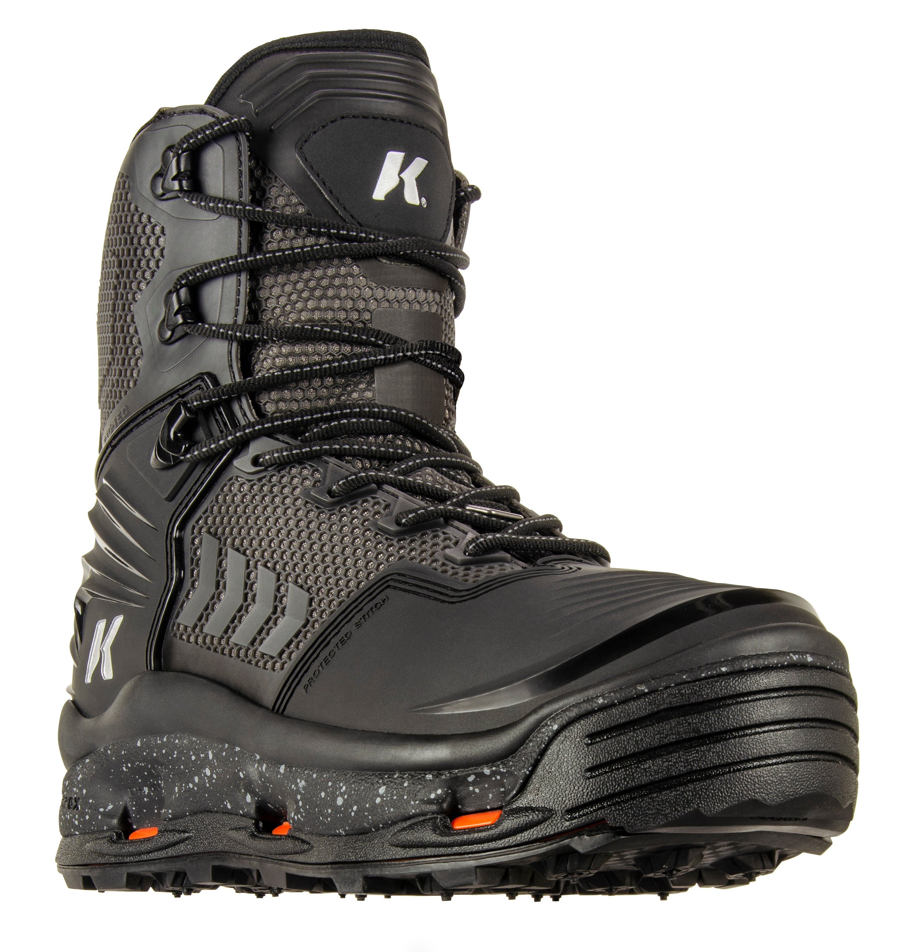 Korkers River Ops BOA Fishing Boot with Felt and Vibram Soles, Size 09