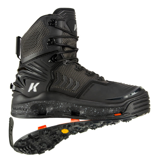 Korkers River Ops BOA Fishing Boot with Felt and Vibram Soles, Size 09